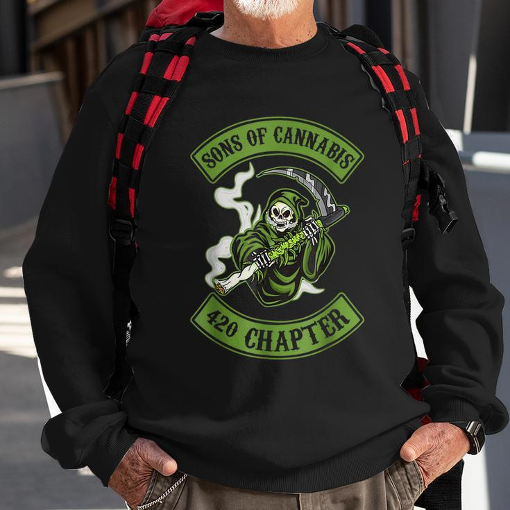 Sons Of Cannabis 420 Chapter Sweatshirt Gifts for Old Men
