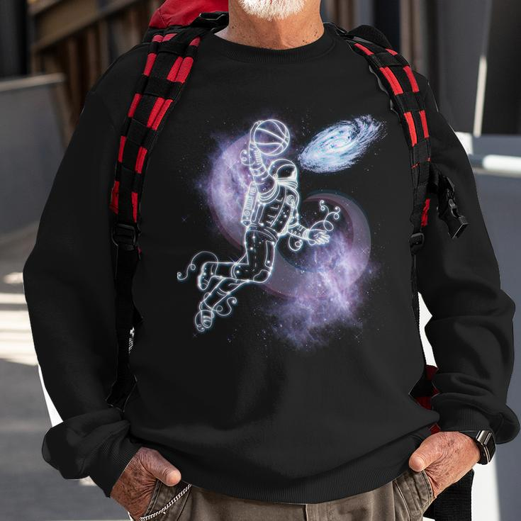 Space Astronaut Dunk Nebula Jam Sweatshirt Gifts for Old Men