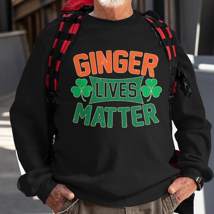 St Patricks Day - Ginger Lives Matter Sweatshirt Gifts for Old Men