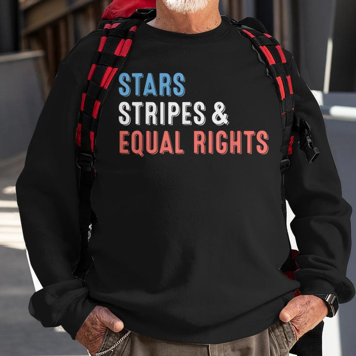 Stars Stripes And Equal Rights 4Th Of July Womens Rights V2 Sweatshirt Gifts for Old Men