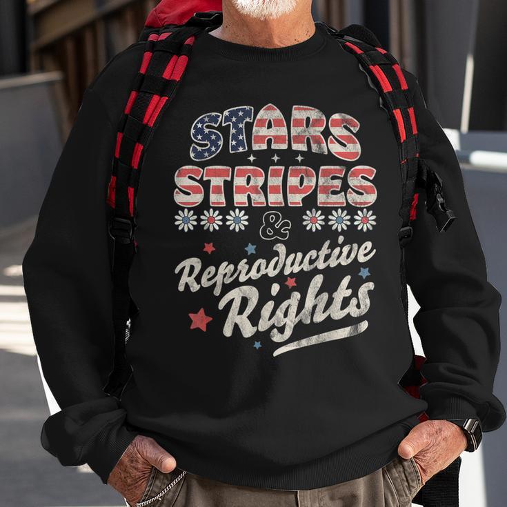 Stars Stripes Reproductive Rights Patriotic 4Th Of July Cute V3 Sweatshirt Gifts for Old Men