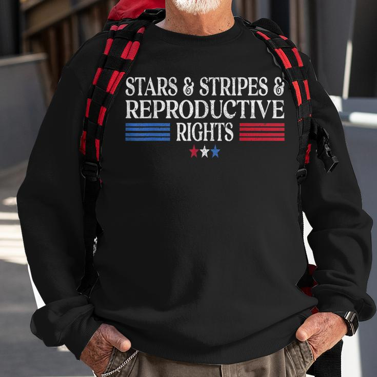 Stars Stripes Reproductive Rights Patriotic 4Th Of July Sweatshirt Gifts for Old Men