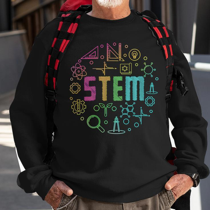 Stem Science Technology Engineering Math Teacher Gifts Sweatshirt Gifts for Old Men