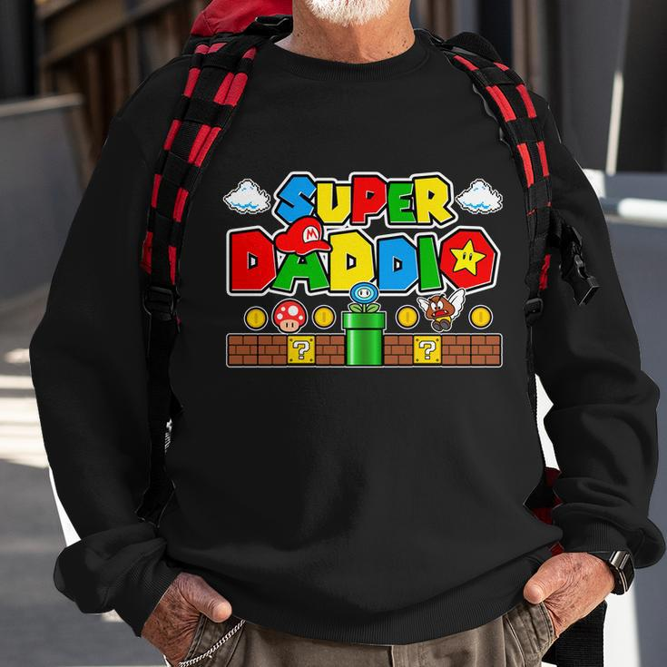 Super Daddio Dad Video Gamer Tshirt Sweatshirt Gifts for Old Men