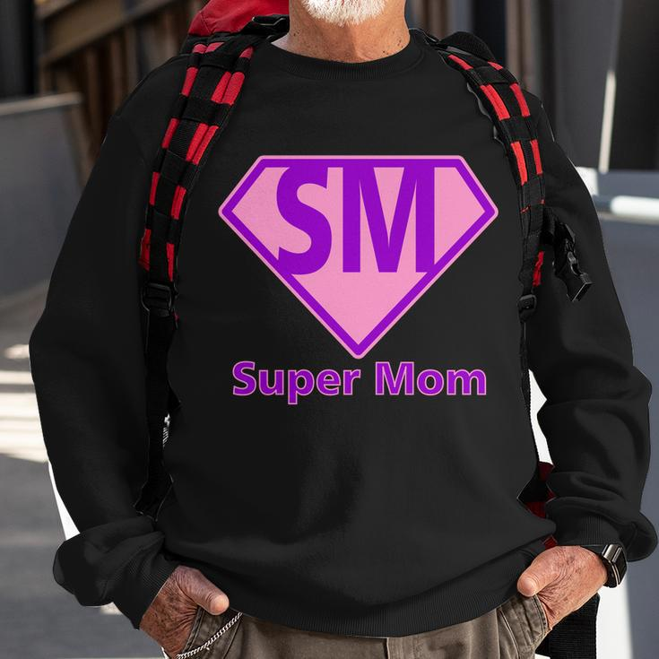 Super Mom Graphic Design Printed Casual Daily Basic Sweatshirt Gifts for Old Men