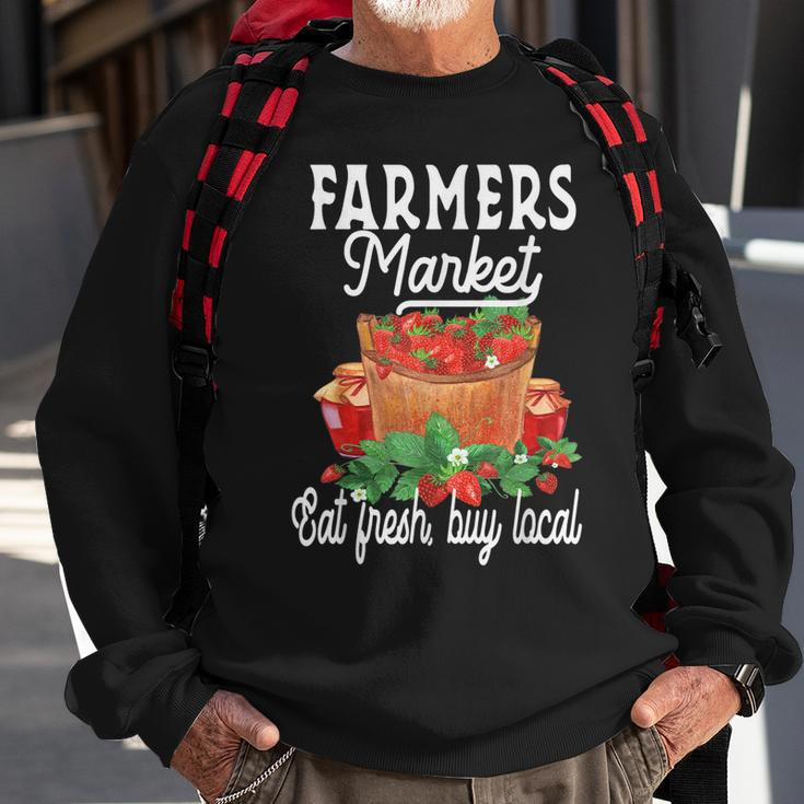Support Your Local Strawberry Farmers Market Farmers Sweatshirt Gifts for Old Men