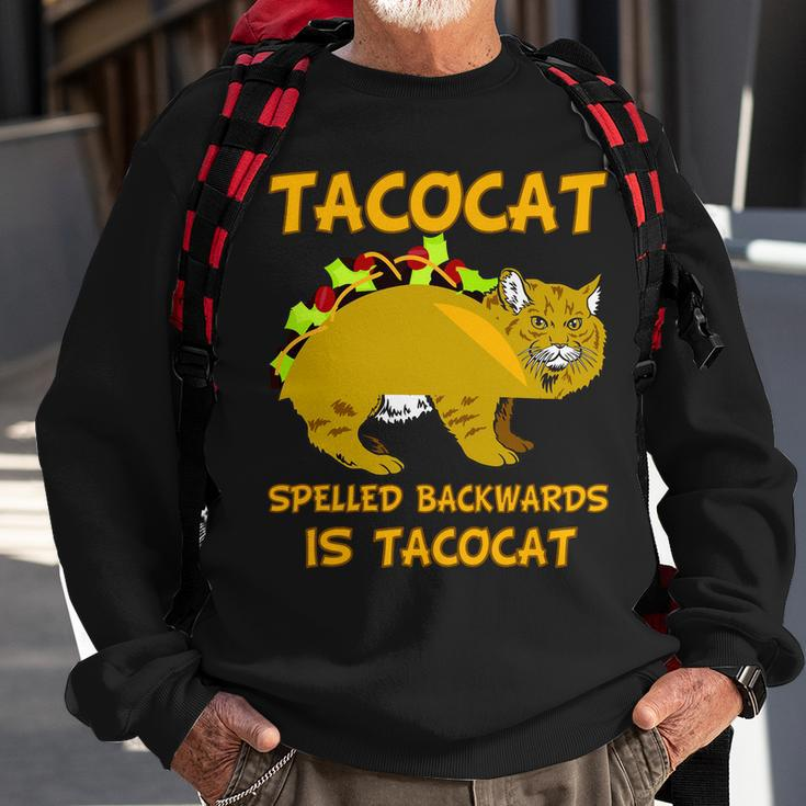 Tacocat Spelled Backwards Funny Cat Tshirt Sweatshirt Gifts for Old Men