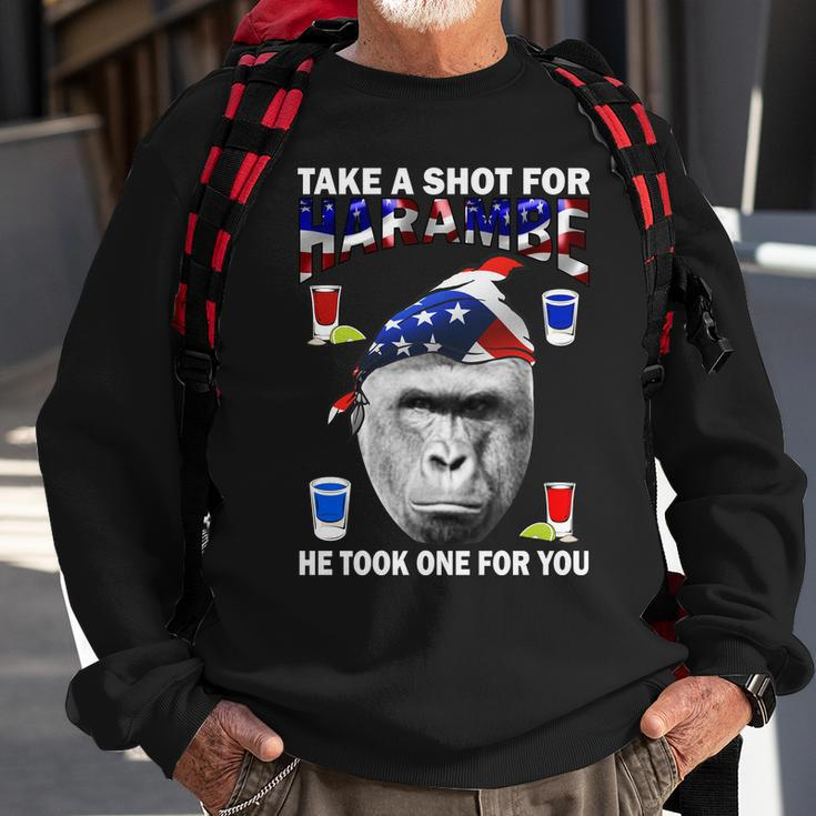 Take A Shot For Harambe Tshirt Sweatshirt Gifts for Old Men