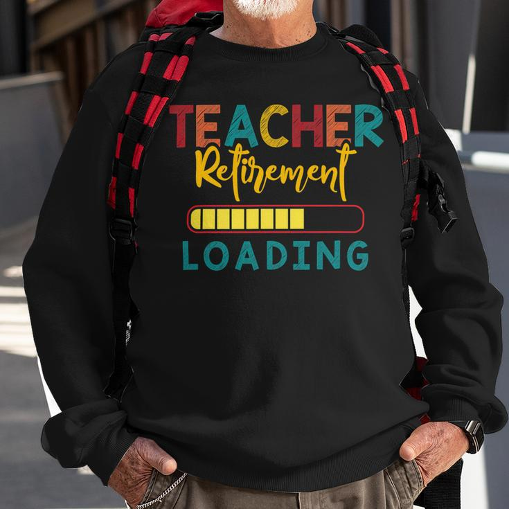 Teacher Retirement Loading - Funny Vintage Retired Teacher Sweatshirt Gifts for Old Men