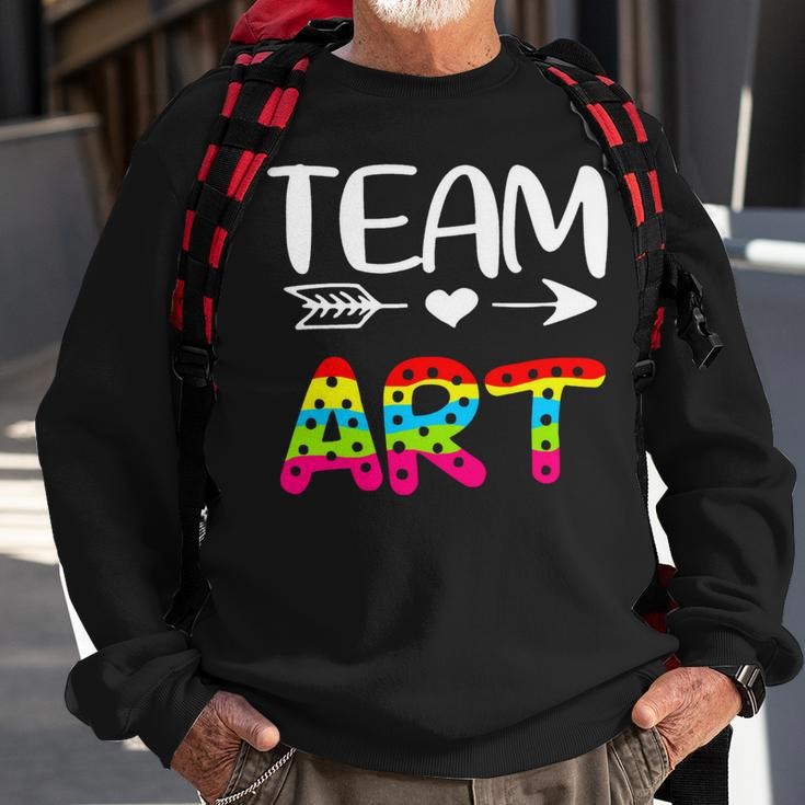 Team Art - Art Teacher Back To School Sweatshirt Gifts for Old Men