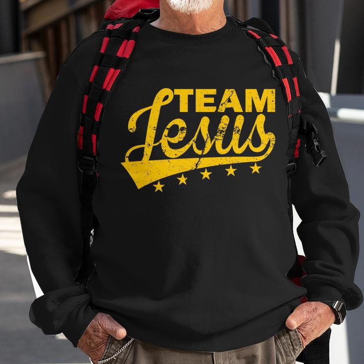 Team Jesus Vintage Christian Tshirt Sweatshirt Gifts for Old Men