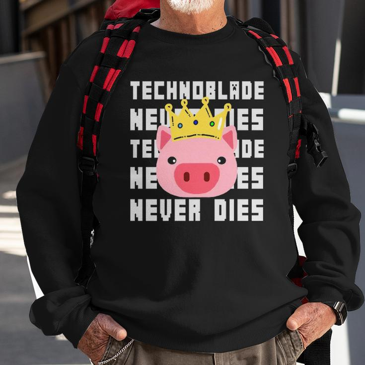 Technoblade Never Dies Technoblade Dream Smp Gift Sweatshirt Gifts for Old Men