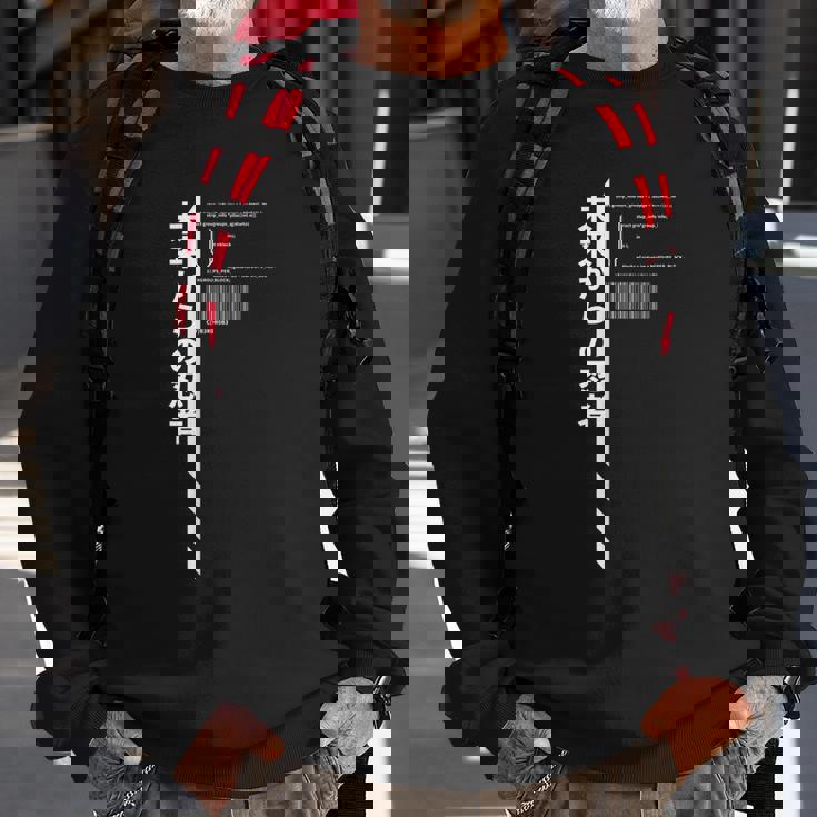 Techwear Goth Ninja Hidden Code Sweatshirt Gifts for Old Men