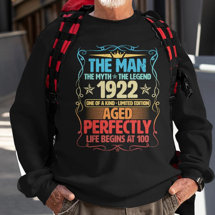 The Man Myth Legend 1922 Aged Perfectly 100Th Birthday Sweatshirt Gifts for Old Men