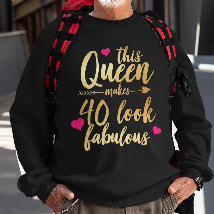 This Queen Makes 40 Look Fabulous Sweatshirt Gifts for Old Men