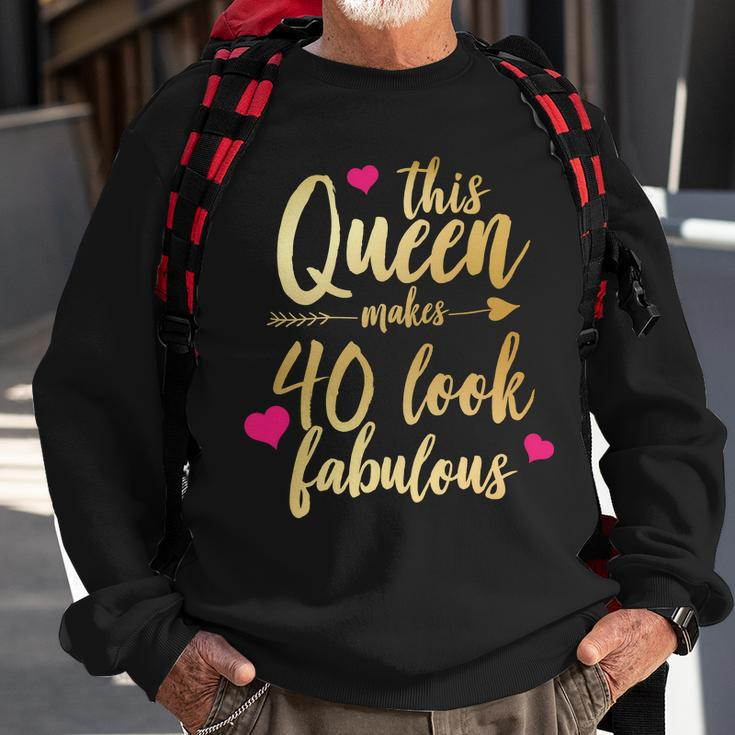 This Queen Makes 40 Look Fabulous Tshirt Sweatshirt Gifts for Old Men
