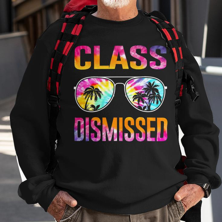 Tie Dye Class Dismissed Last Day Of School Teacher V2 Sweatshirt Gifts for Old Men