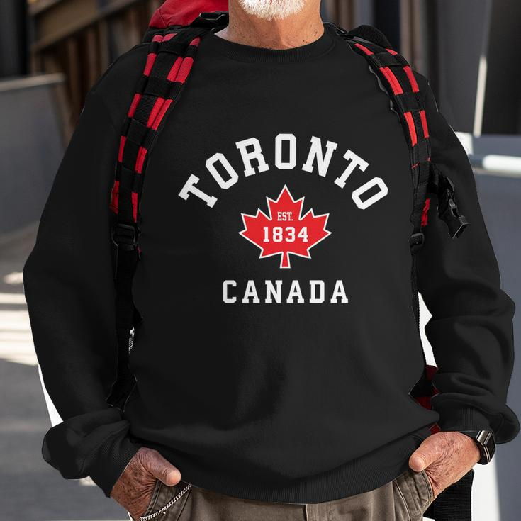 Toronto Canada Funny Gift Canadian Flag Maple Leaf Gift Sweatshirt Gifts for Old Men