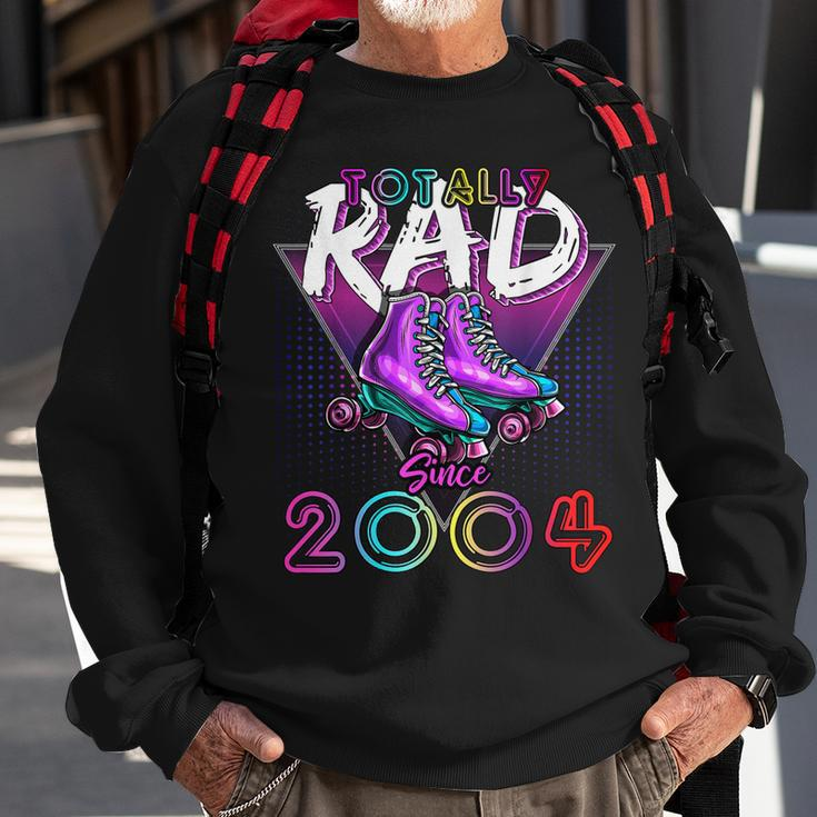 Totally Rad Since 2004 80S 18Th Birthday Roller Skating Sweatshirt Gifts for Old Men