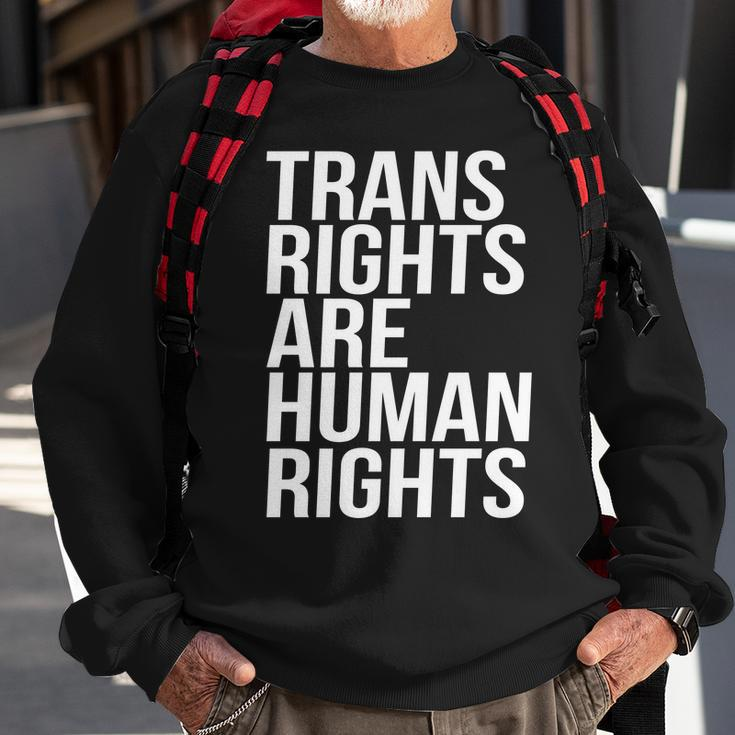 Transgender Trans Rights Are Human Rights V2 Sweatshirt Gifts for Old Men