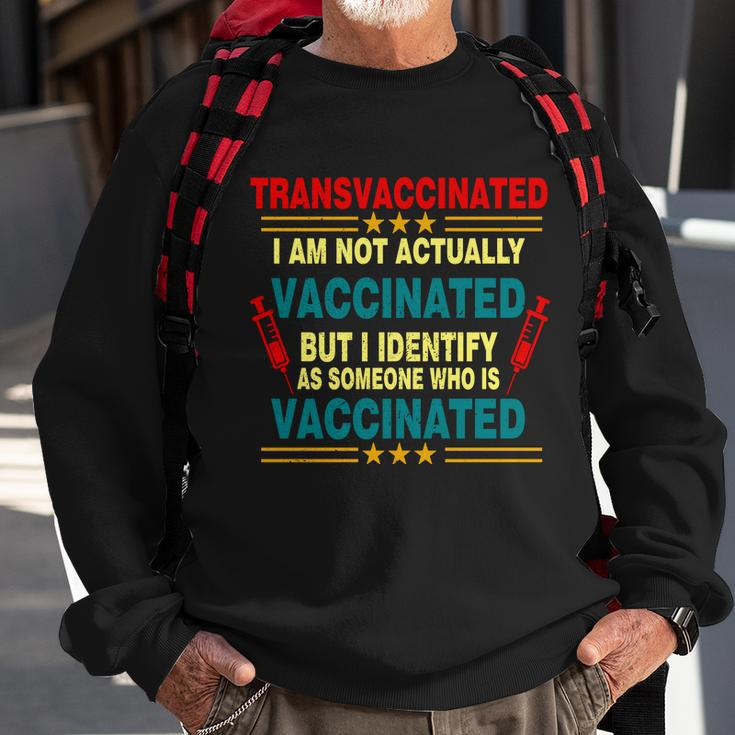Transvaccinated Tshirt Sweatshirt Gifts for Old Men