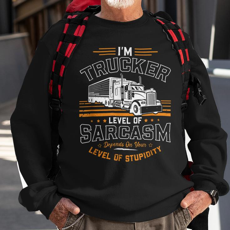 Trucker Trucker Accessories For Truck Driver Motor Lover Trucker_ V13 Sweatshirt Gifts for Old Men