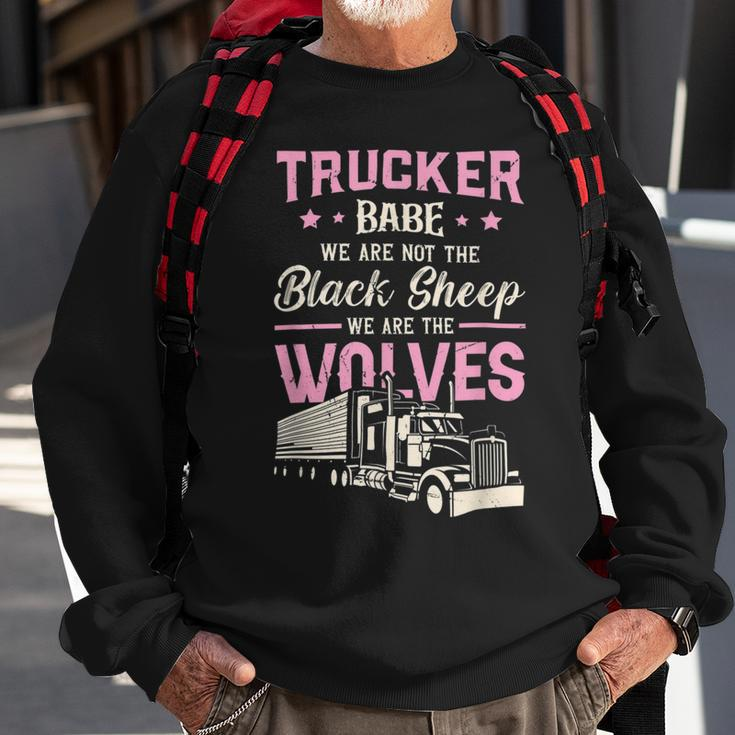 Trucker Trucker Accessories For Truck Driver Motor Lover Trucker_ V17 Sweatshirt Gifts for Old Men