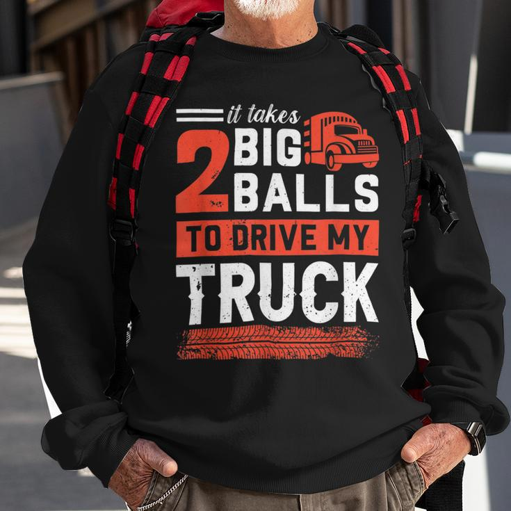 Trucker Trucker Accessories For Truck Driver Motor Lover Trucker_ V20 Sweatshirt Gifts for Old Men