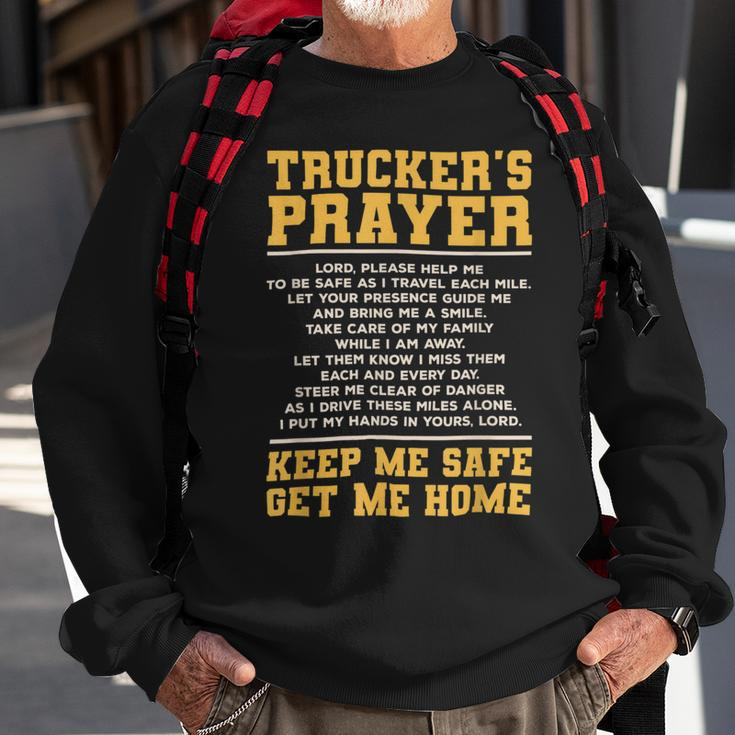 Trucker Truckers Prayer Truck Driving For A Trucker Sweatshirt Gifts for Old Men