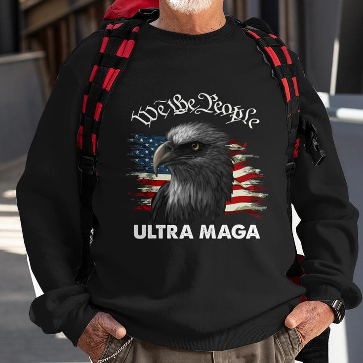 Ultra Maga American Flag We The People Eagle Tshirt Sweatshirt Gifts for Old Men