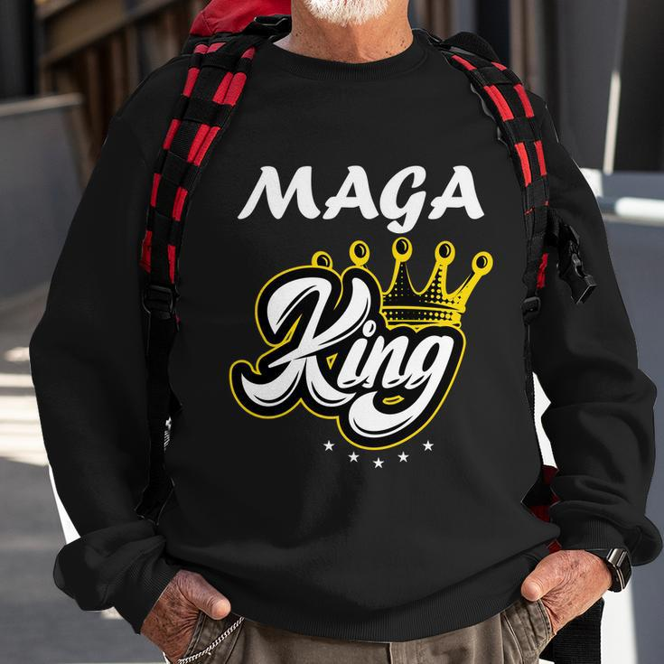 Ultra Maga King Crown Usa Trump 2024 Anti Biden Tshirt Sweatshirt Gifts for Old Men