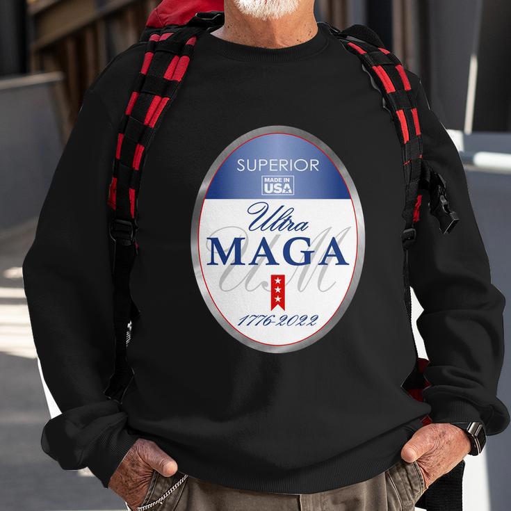 Ultra Maga Superior 1776 2022 Parody Trump 2024 Anti Biden Sweatshirt Gifts for Old Men