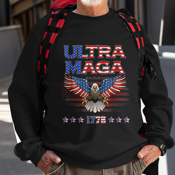 Ultra Mega Eagle 2022 Ultra Maga Tee American Flag Eagle Tshirt Sweatshirt Gifts for Old Men