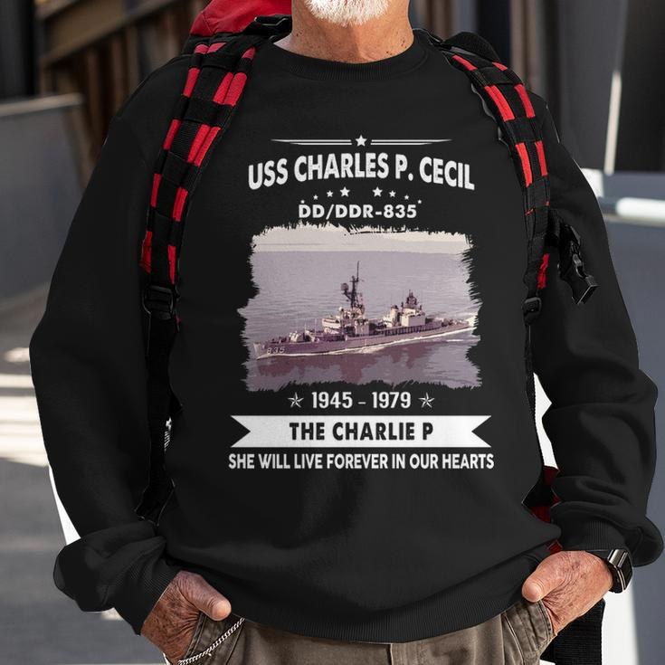 Uss Charles P Cecil Dd Sweatshirt Gifts for Old Men