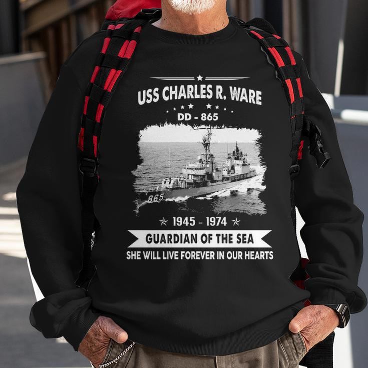 Uss Charles R Ware Dd V2 Sweatshirt Gifts for Old Men