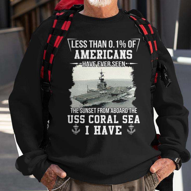 Uss Coral Sea Cv 43 Cva 43 Sunset Sweatshirt Gifts for Old Men