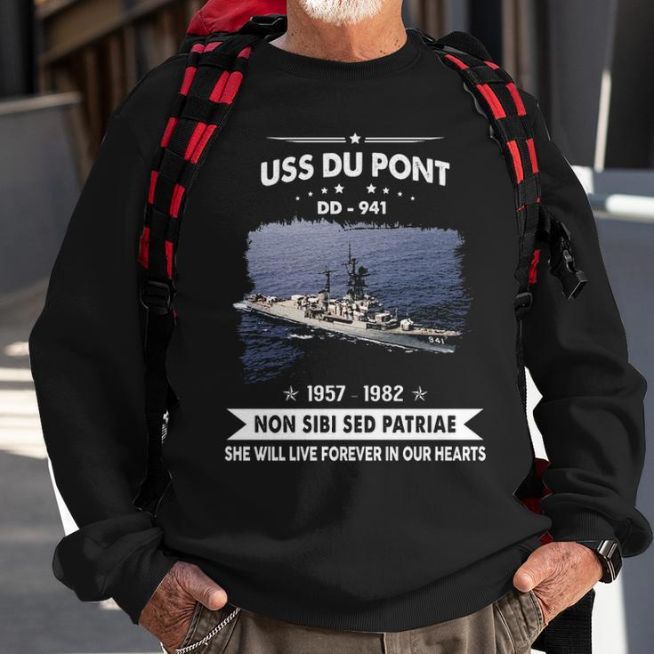 Uss Du Pont Dd 941 Uss Dupont Dd- Sweatshirt Gifts for Old Men