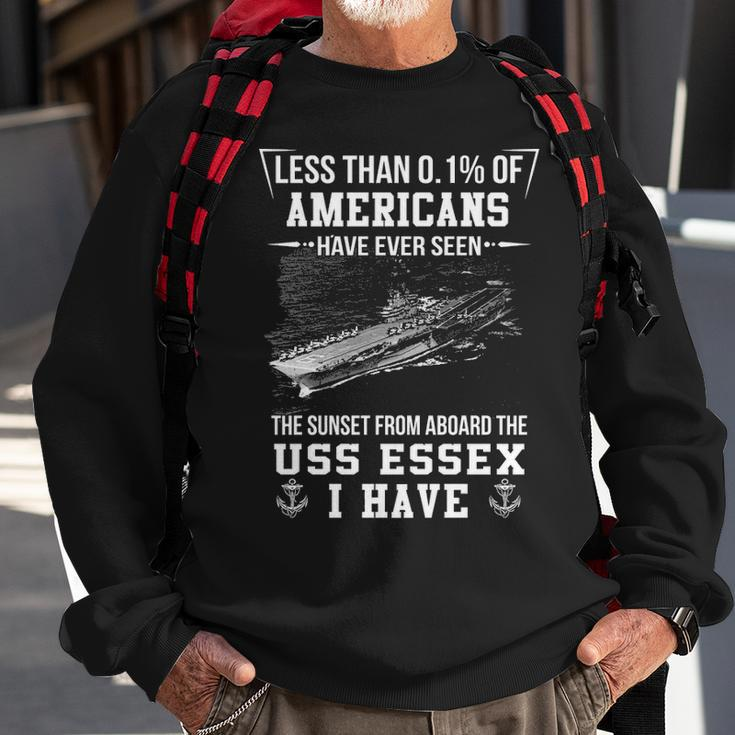 Uss Essex Cv 9 Sunset Sweatshirt Gifts for Old Men