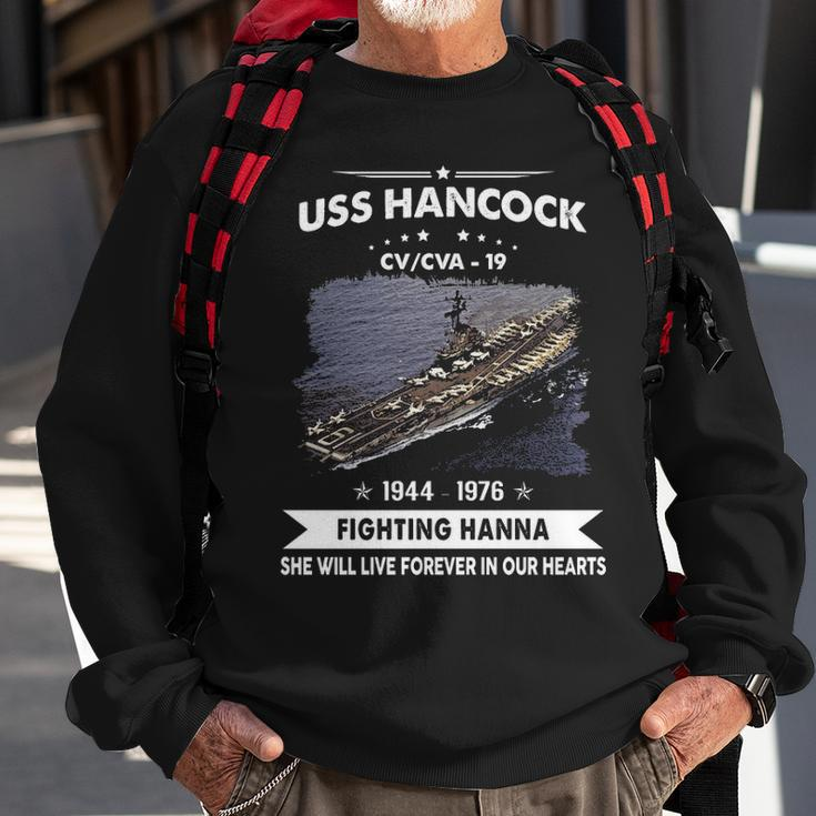 Uss Hancock Cva 19 Cv 19 Front Style Sweatshirt Gifts for Old Men