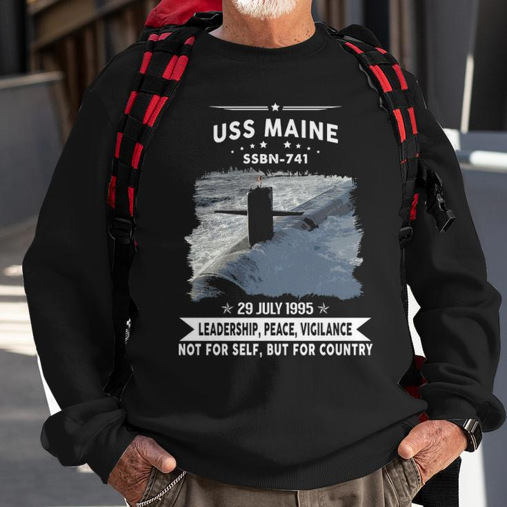 Uss Maine Ssbn V2 Sweatshirt Gifts for Old Men