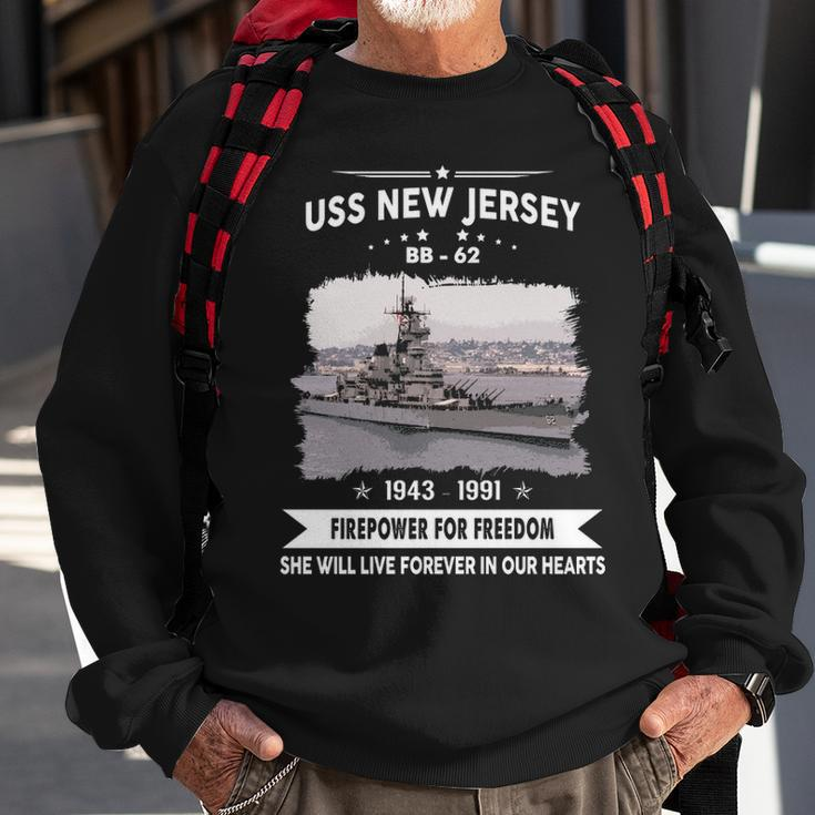 Uss New Jersey Bb Sweatshirt Gifts for Old Men
