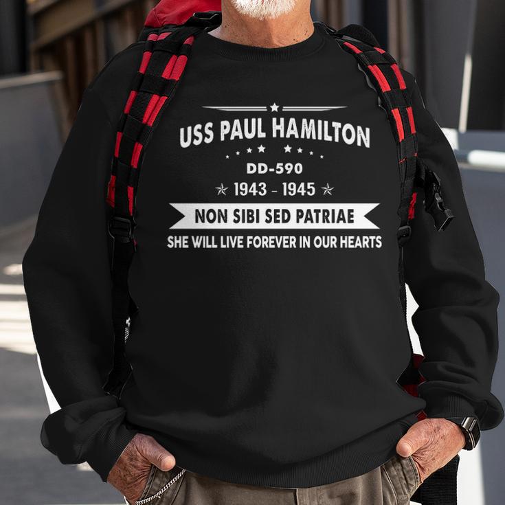 Uss Paul Hamilton Dd Sweatshirt Gifts for Old Men