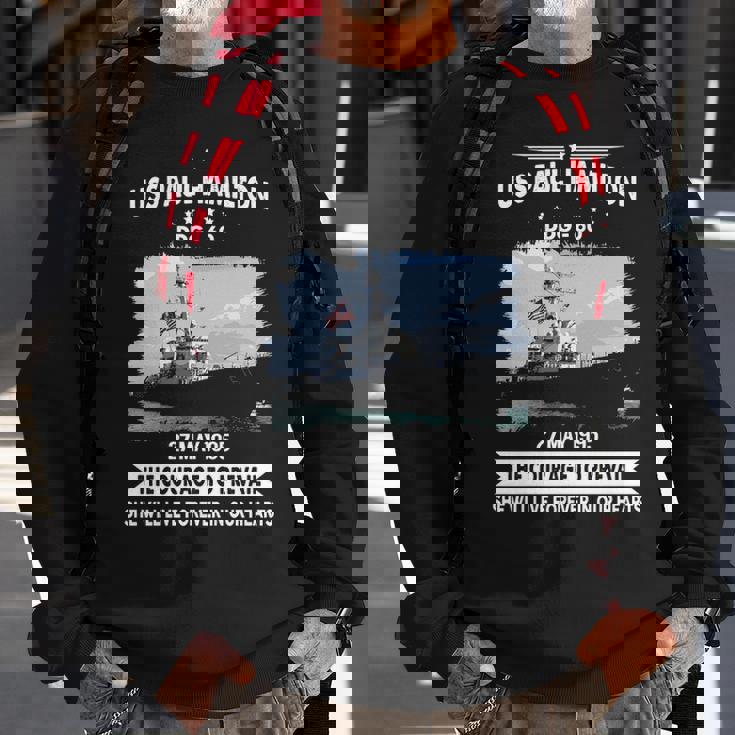 Uss Paul Hamilton Ddg V2 Sweatshirt Gifts for Old Men
