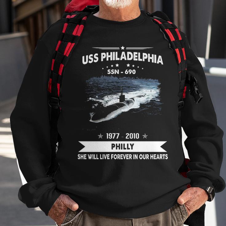 Uss Philadelphia Ssn Sweatshirt Gifts for Old Men