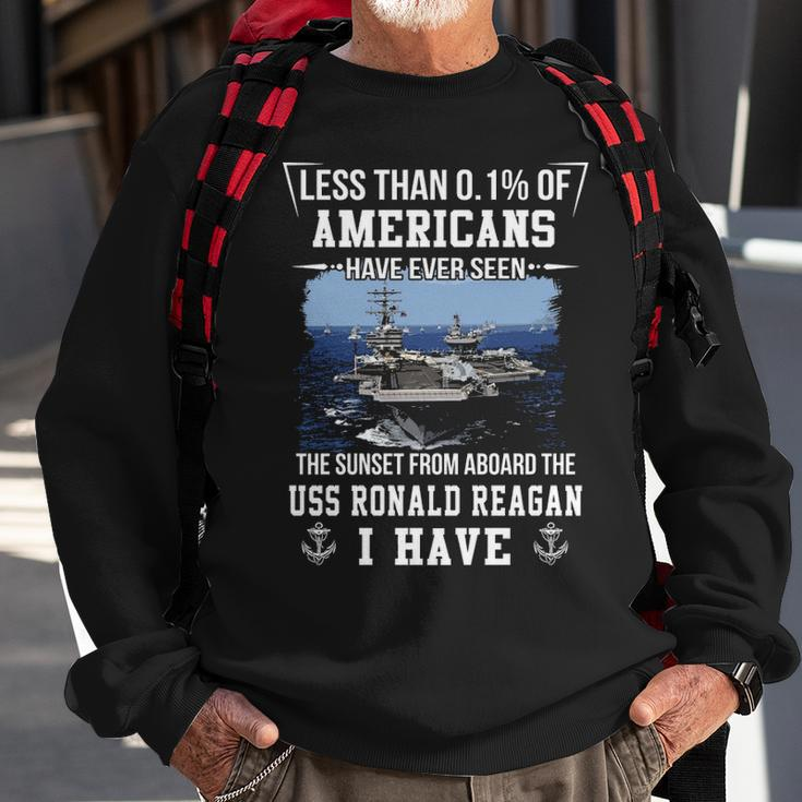 Uss Ronald Reagan Cvn 76 Sunset Sweatshirt Gifts for Old Men