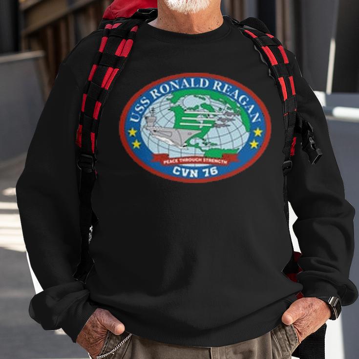 Uss Ronald Reagan Cvn V2 Sweatshirt Gifts for Old Men