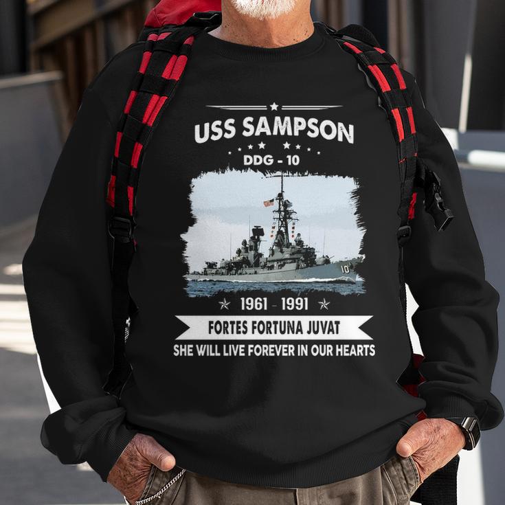 Uss Sampson Ddg V2 Sweatshirt Gifts for Old Men