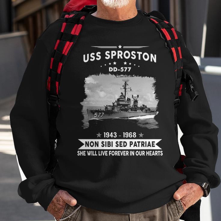 Uss Sproston Dd Sweatshirt Gifts for Old Men