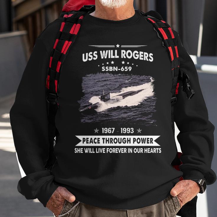 Uss Will Rogers Ssbn Sweatshirt Gifts for Old Men