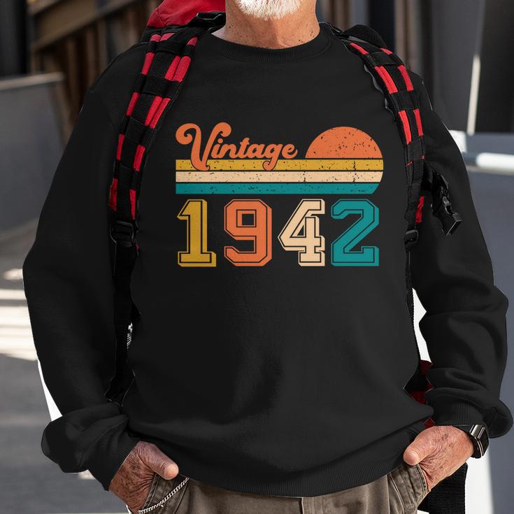 Vintage 1942 Retro Funny 80Th Birthday Gift Sweatshirt Gifts for Old Men